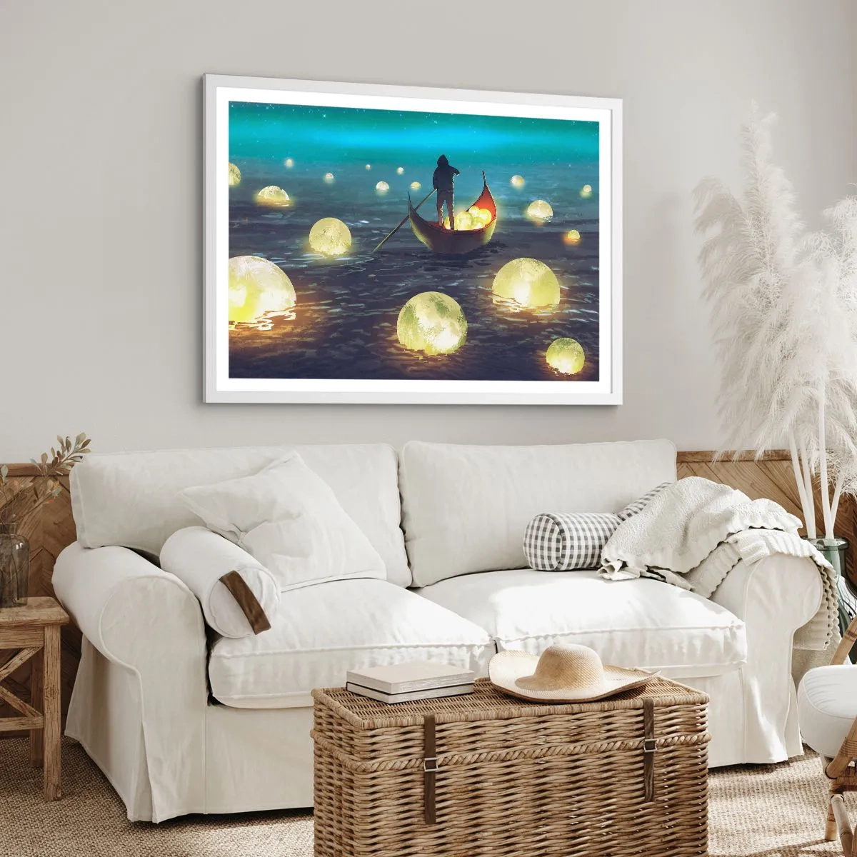 Poster in cornice bianca - Cose che neanche i filosofi hanno sognato - 91x61 cm