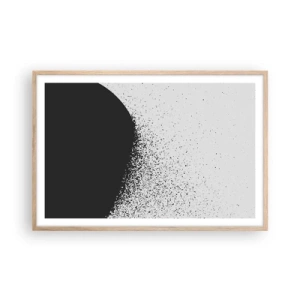 Poster in cornice rovere chiaro - Il movimento delle particelle - 91x61 cm