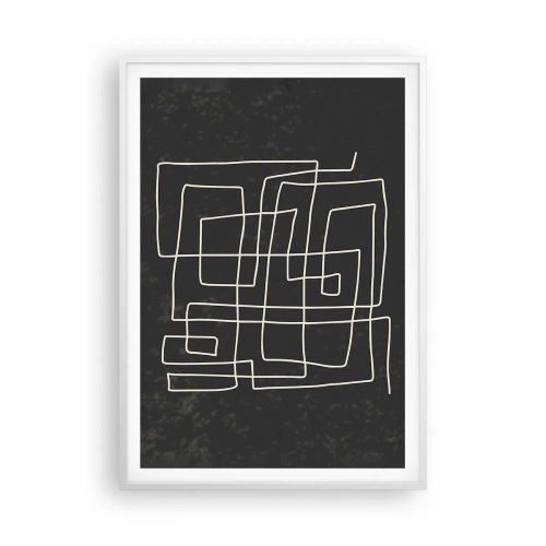 Poster in cornice bianca - Non è così semplice - 70x100 cm