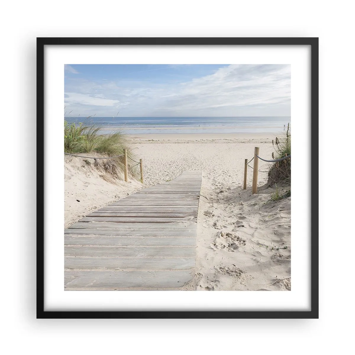 Poster in cornice nera - Fino all'orizzonte - 50x50 cm