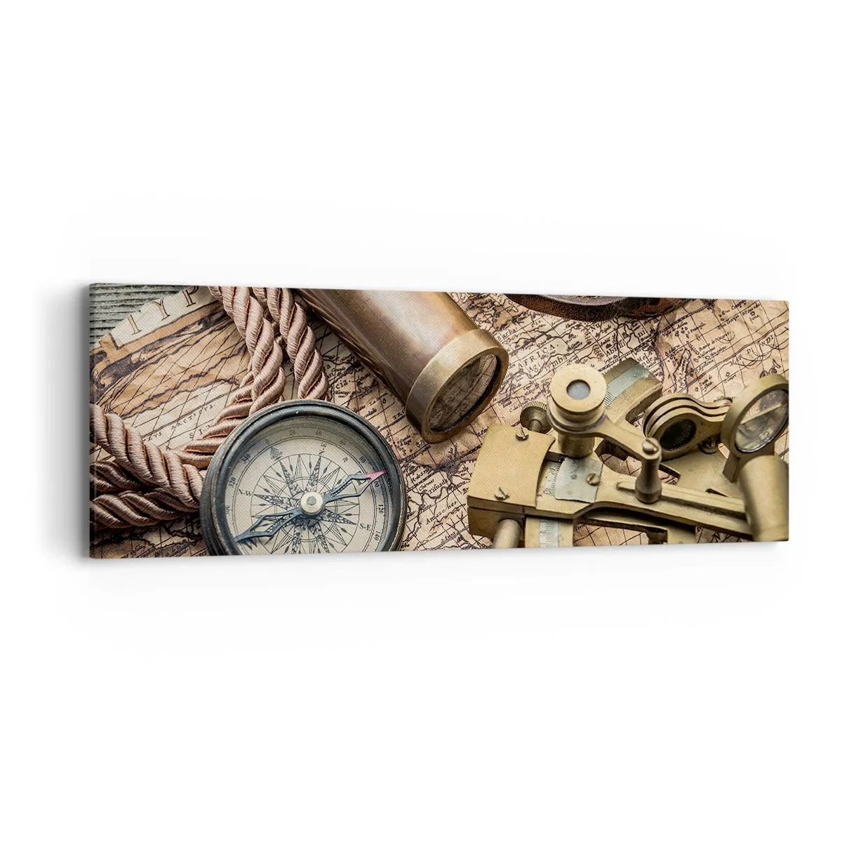 Quadro su tela - Stampe su Tela - Traccia la rotta - 90x30 cm