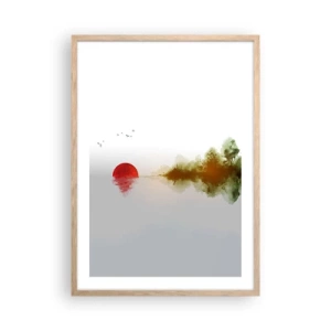 Poster in cornice rovere chiaro - Promessa di pace - 50x70 cm