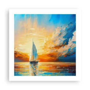 Poster - Navigando nell'oro - 50x50 cm