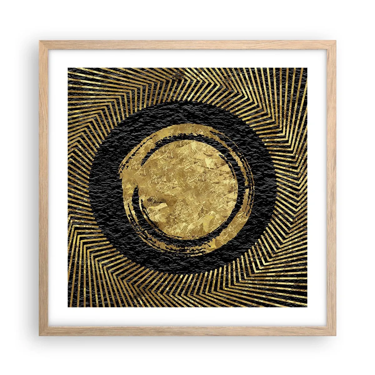 Poster in cornice rovere chiaro - Composizione glamour - 50x50 cm