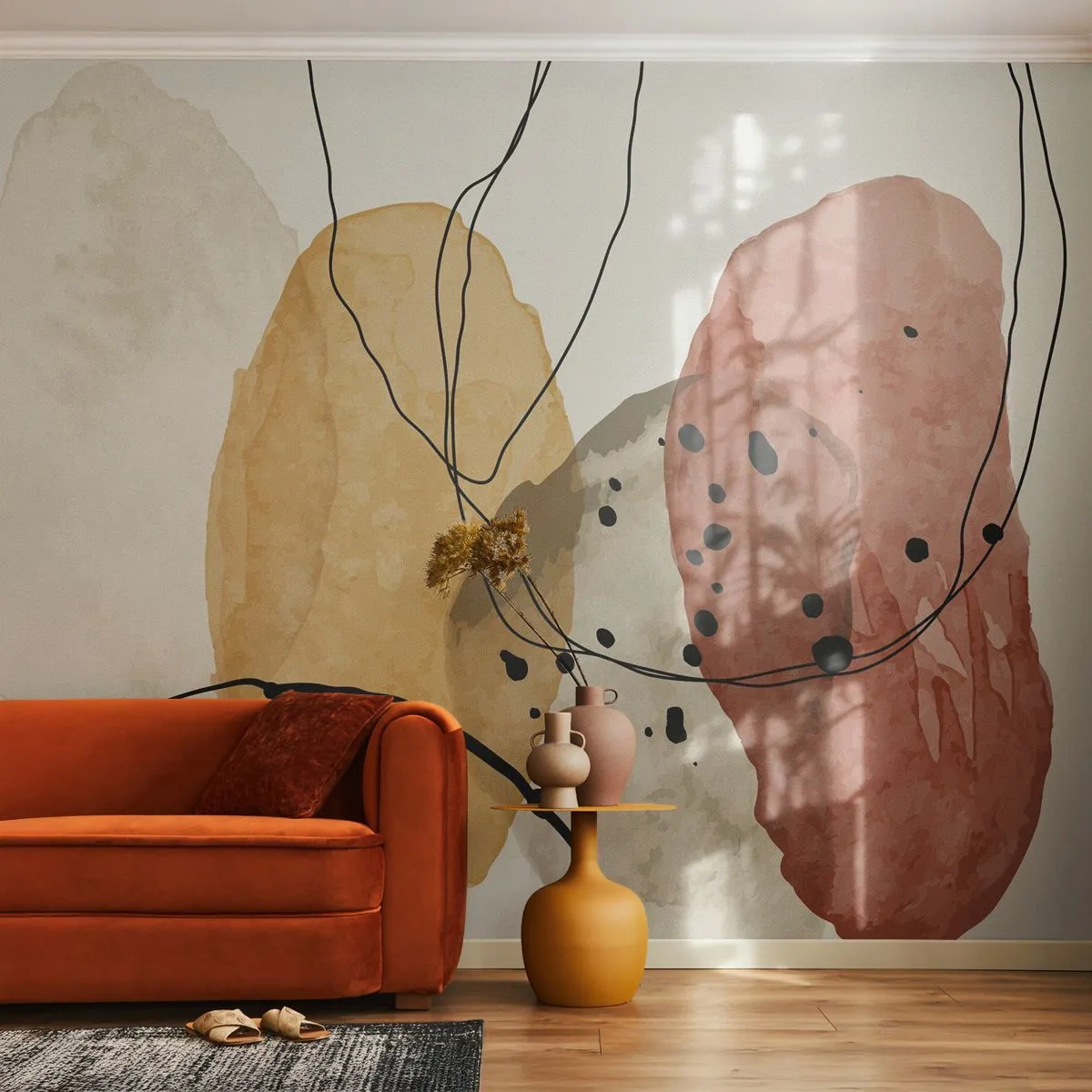 Fotomurali Premium Canvas - Come aria leggera e trasparente - Astrazione, Pezzo, Arte Moderna - 250x175 cm