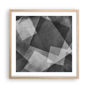 Poster in cornice rovere chiaro - Simbolo eterno di ordine e durata - 50x50 cm