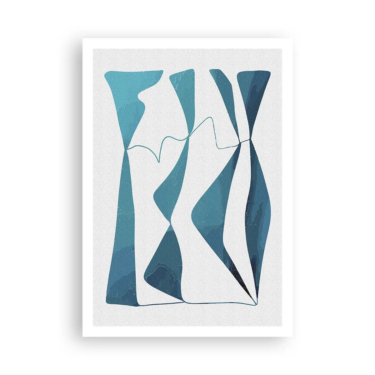 Poster - Astrazione: legame turchese - 70x100 cm