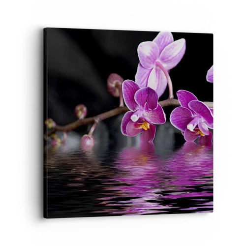 Quadro su tela - Stampe su Tela - La bellezza riflessa dai gigli - 30x30 cm