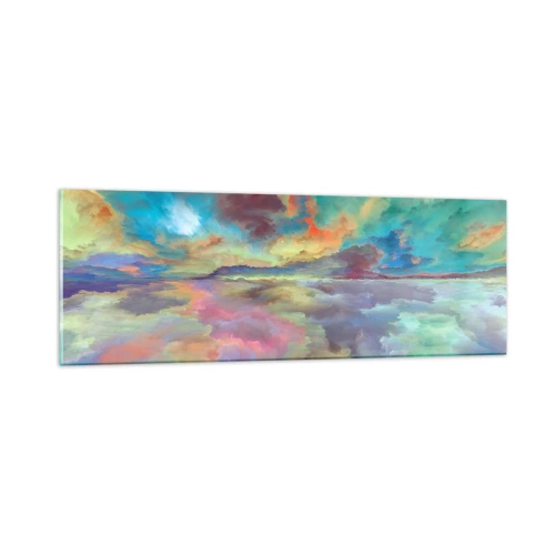Quadro su vetro - Due cieli - 90x30 cm