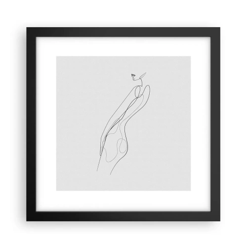 Poster in cornice nera - Appena una promessa - 30x30 cm