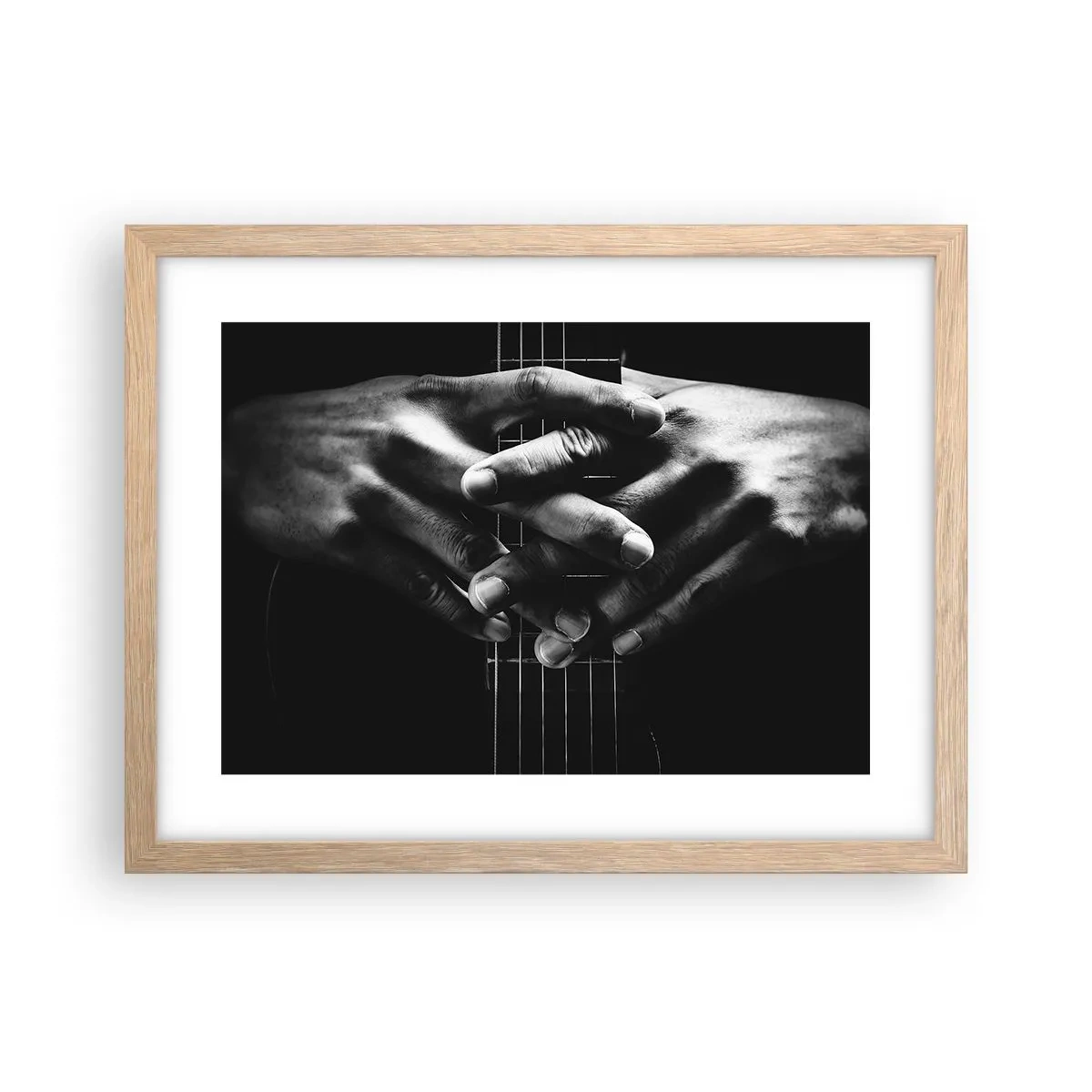 Poster in cornice rovere chiaro - La preghiera dell'artista - 40x30 cm