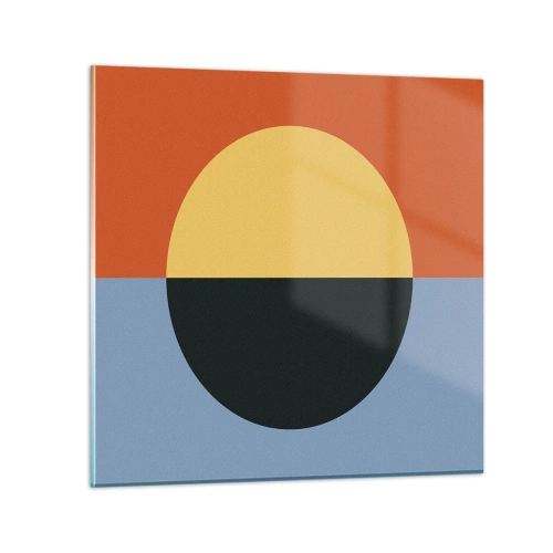 Quadro su vetro - Composizione di caldo e freddo - 60x60 cm