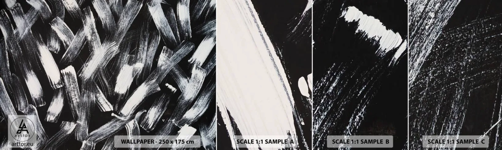 Campione Di Fotomurale Standard Eco - Astrazione in spirito industriale - Pezzo, Moderno, Spazzolatura - 100x30 cm