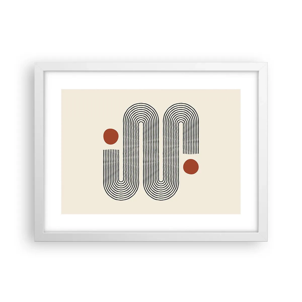 Poster in cornice bianca - Dall'inizio alla fine - 40x30 cm