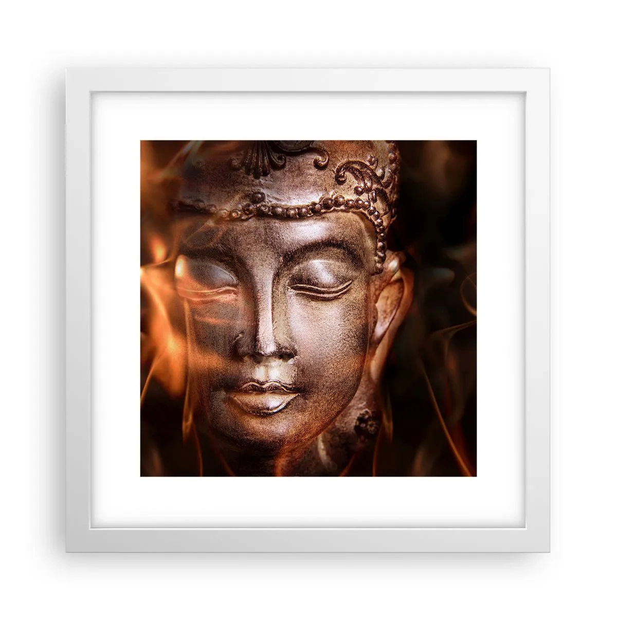 Poster in cornice bianca - Esiste solo qui e ora - 30x30 cm