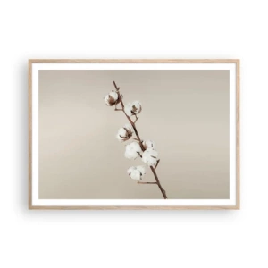 Poster in cornice rovere chiaro - Alla fonte della morbidezza - 100x70 cm