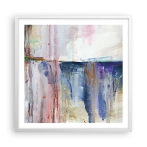 Poster in cornice bianca - Impressioni e suggestioni colorate - 60x60 cm
