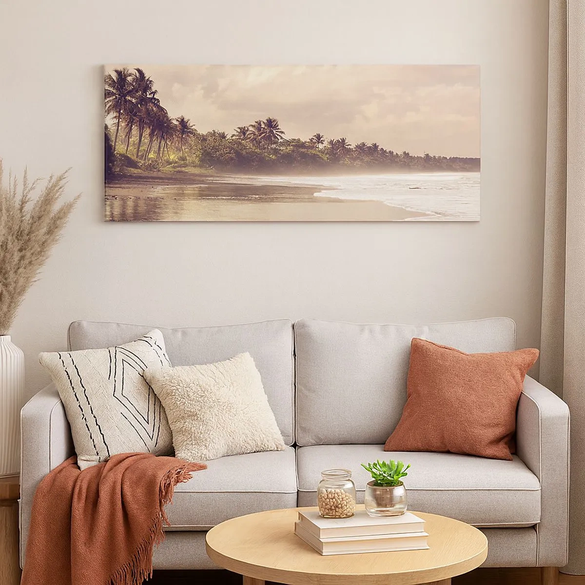 Quadro su tela - Stampe su Tela - La carezza delle onde - 100x40 cm