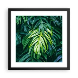Poster in cornice nera - Immergersi nella freschezza - 40x40 cm