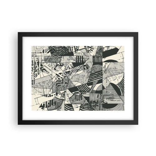 Poster in cornice nera - Dinamica della contemporaneità - 40x30 cm