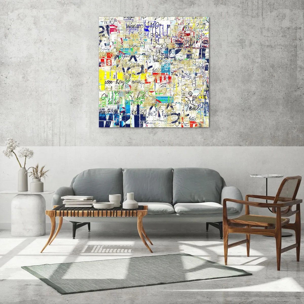 Quadro su vetro - Semplicemente bello da vedere - 40x40 cm