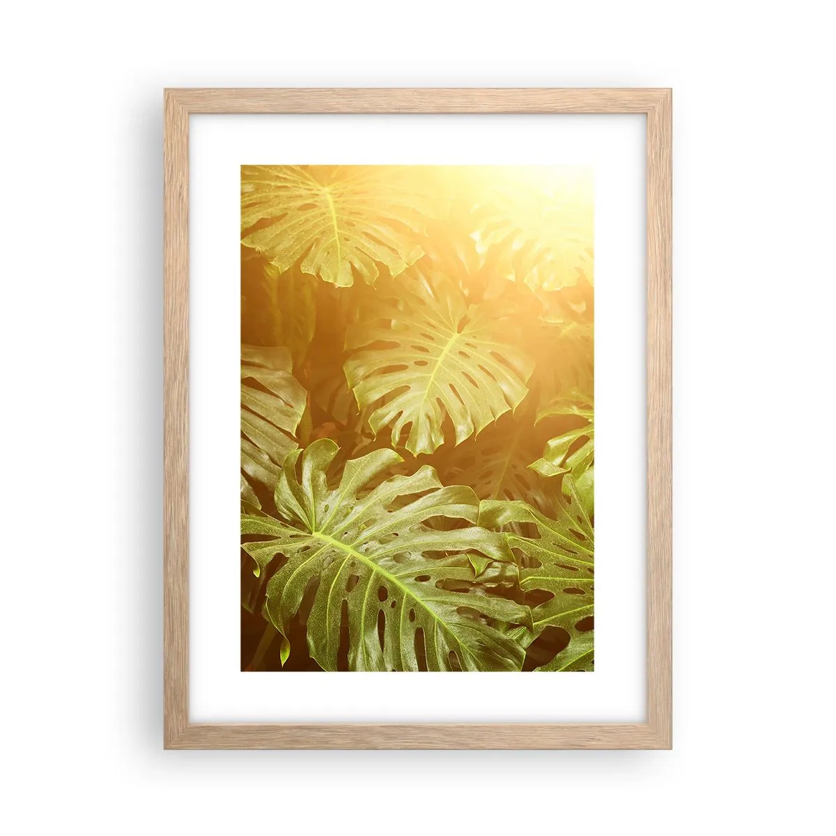 Poster in cornice rovere chiaro - Entrando nel verde... - 30x40 cm