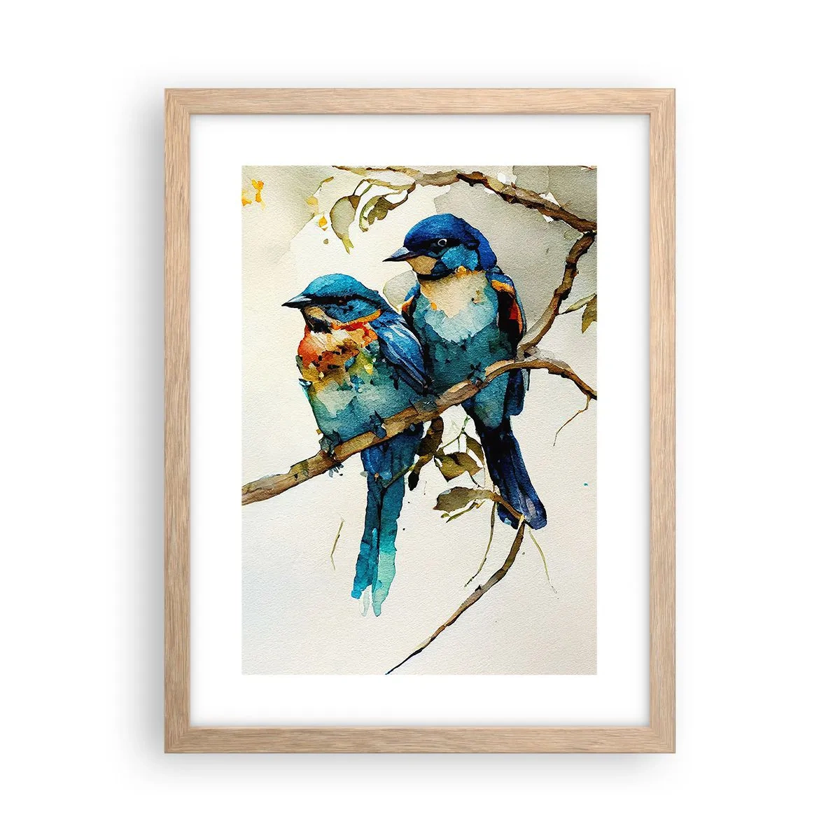 Poster in cornice rovere chiaro - Si è offeso? - 30x40 cm