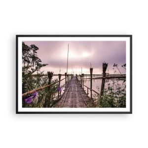 Poster in cornice nera - Pace e silenzio dell'Asia - 91x61 cm