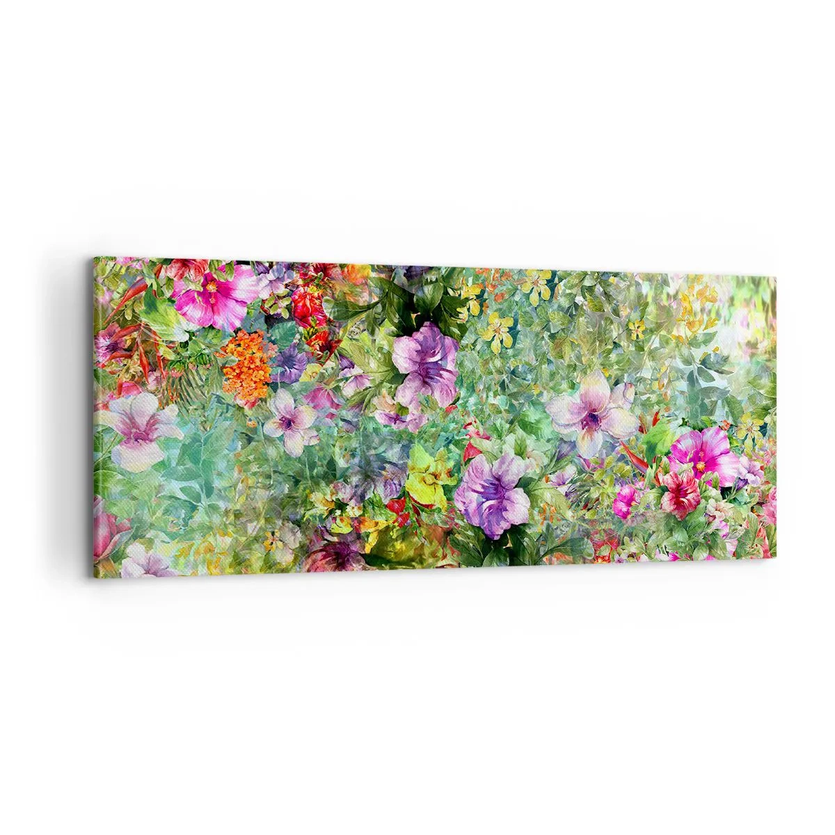 Quadro su tela - Stampe su Tela - Perdersi nei fiori - 100x40 cm