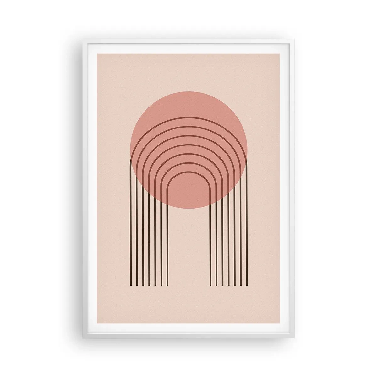 Poster in cornice bianca - Attrazione irresistibile - 70x100 cm