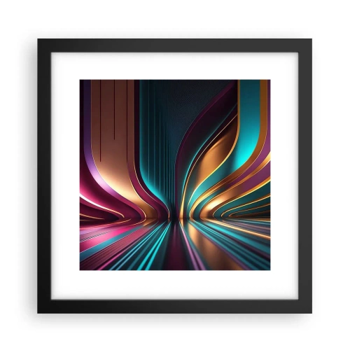 Poster in cornice nera - Architettura di luce - 30x30 cm