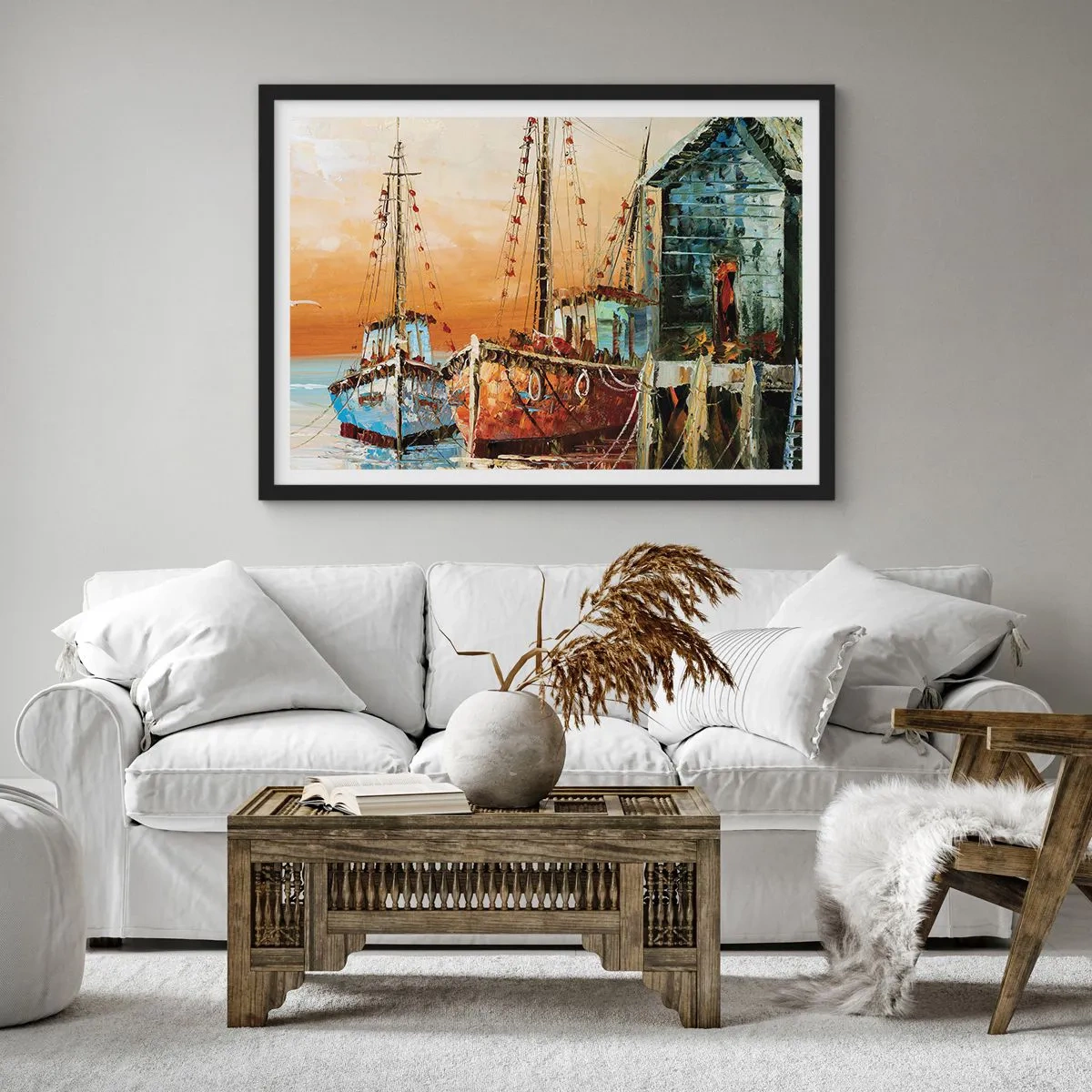 Poster in cornice nera - Ritorno tranquillo - 40x30 cm