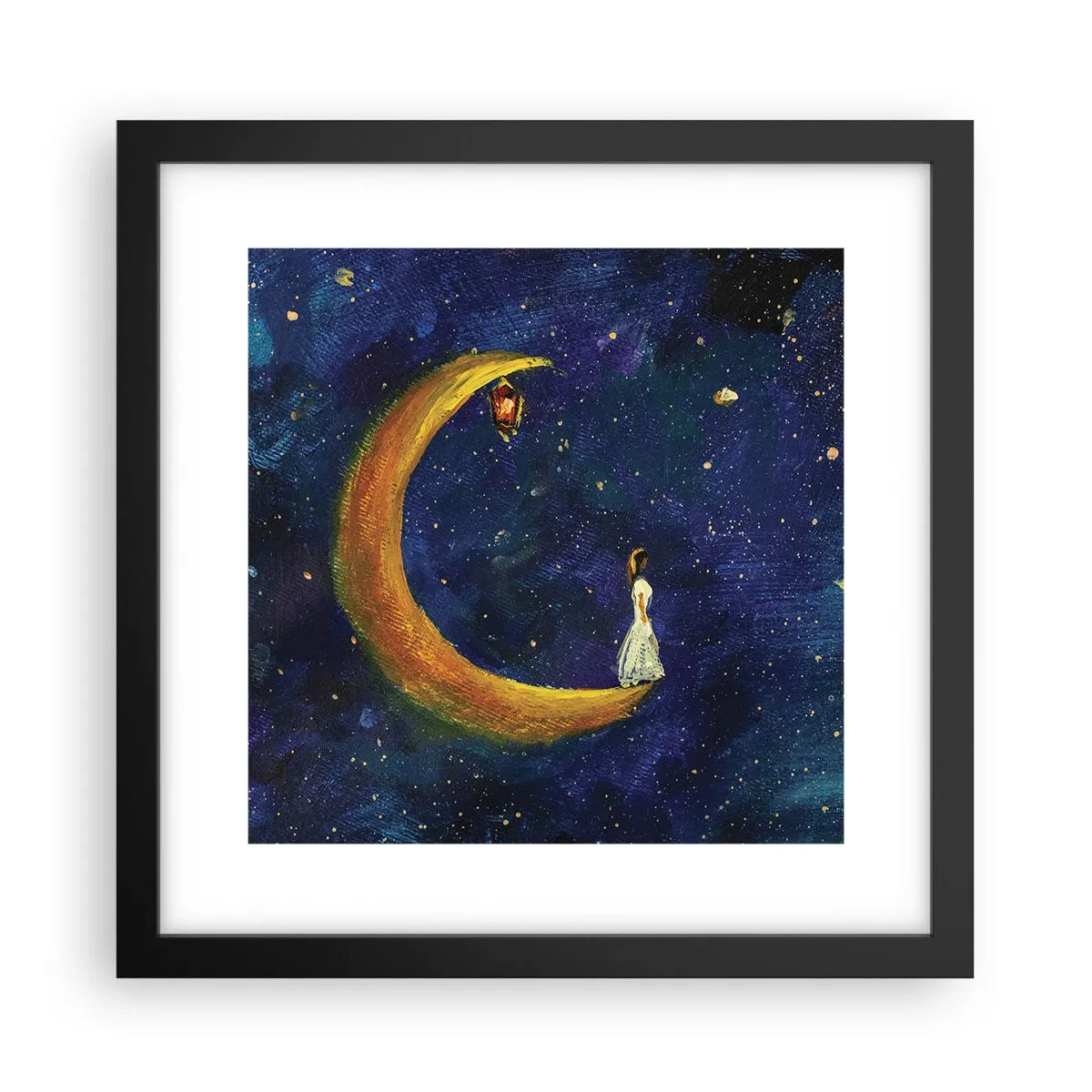 Poster in cornice nera - Il richiamo del mondo - 30x30 cm