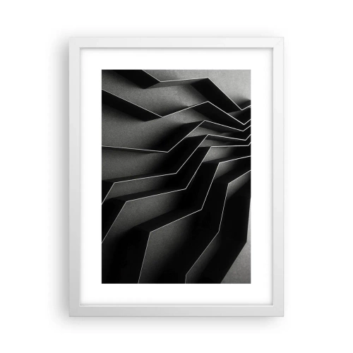 Poster in cornice bianca - Ordine tridimensionale - 30x40 cm