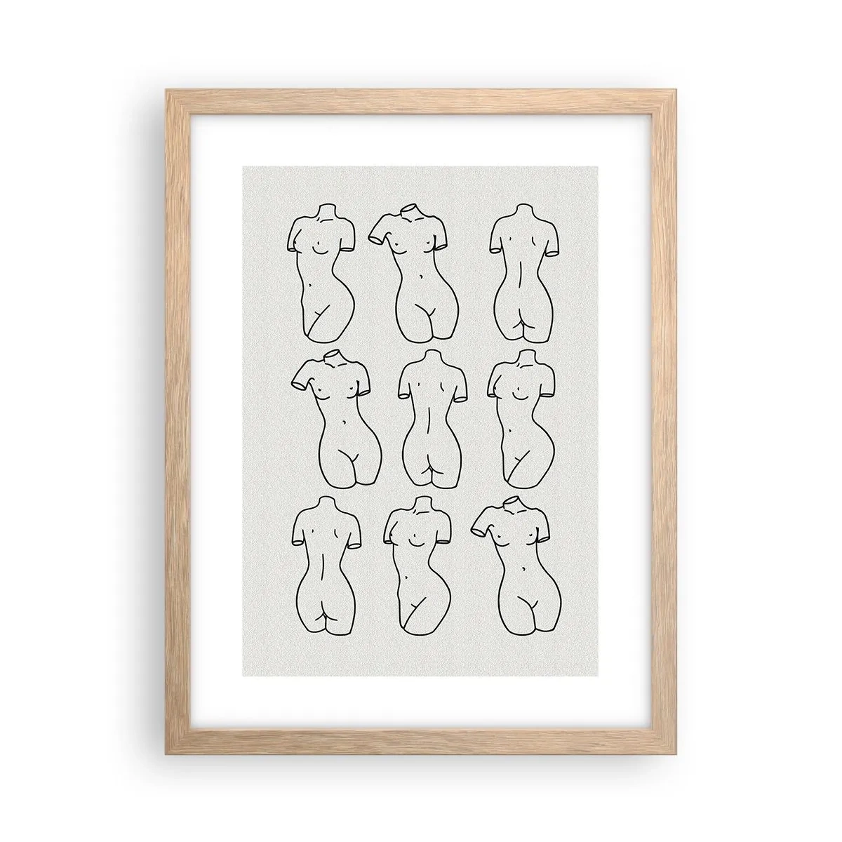 Poster in cornice rovere chiaro - Solo Venere - 30x40 cm