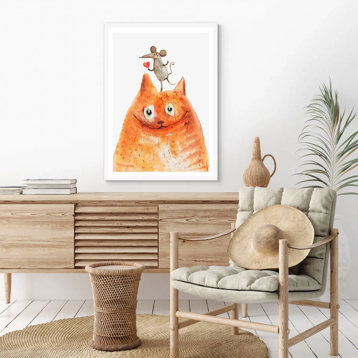 Poster in cornice bianca - I paradossi dell'amore - 50x70 cm