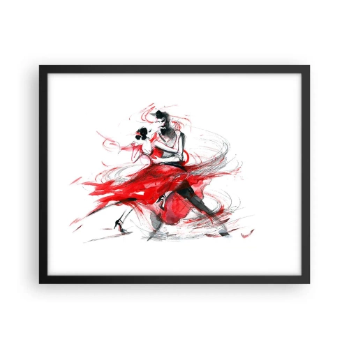 Poster in cornice nera - Tango: il ritmo della passione - 50x40 cm