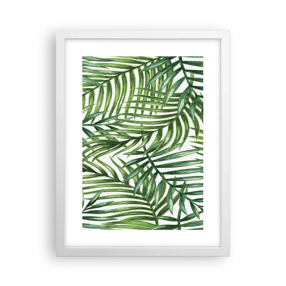 Poster in cornice bianca - Sotto un baldacchino verde - 30x40 cm