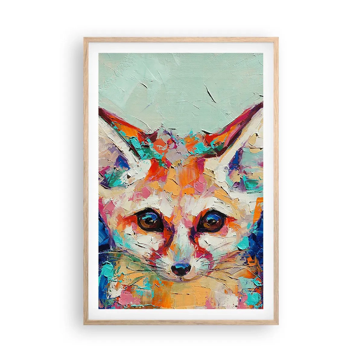 Poster in cornice rovere chiaro - Siete pronti per me? - 61x91 cm