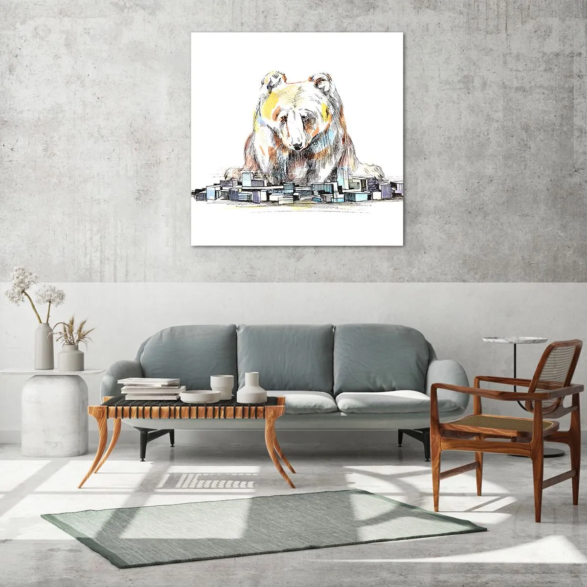 Quadro su vetro - Come si può vivere così? - 40x40 cm