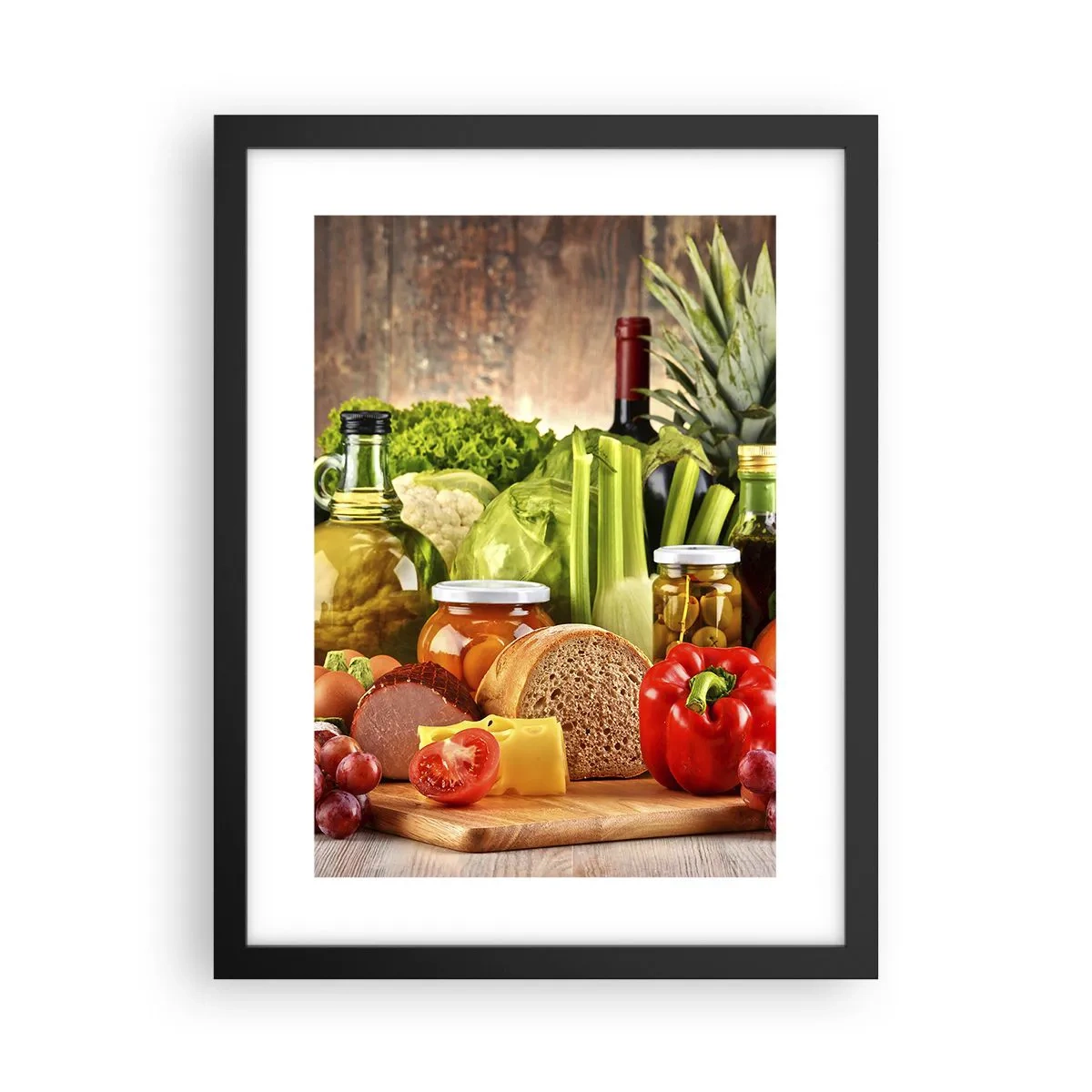 Poster in cornice nera - Affumicati, arrostiti, marinati - 30x40 cm