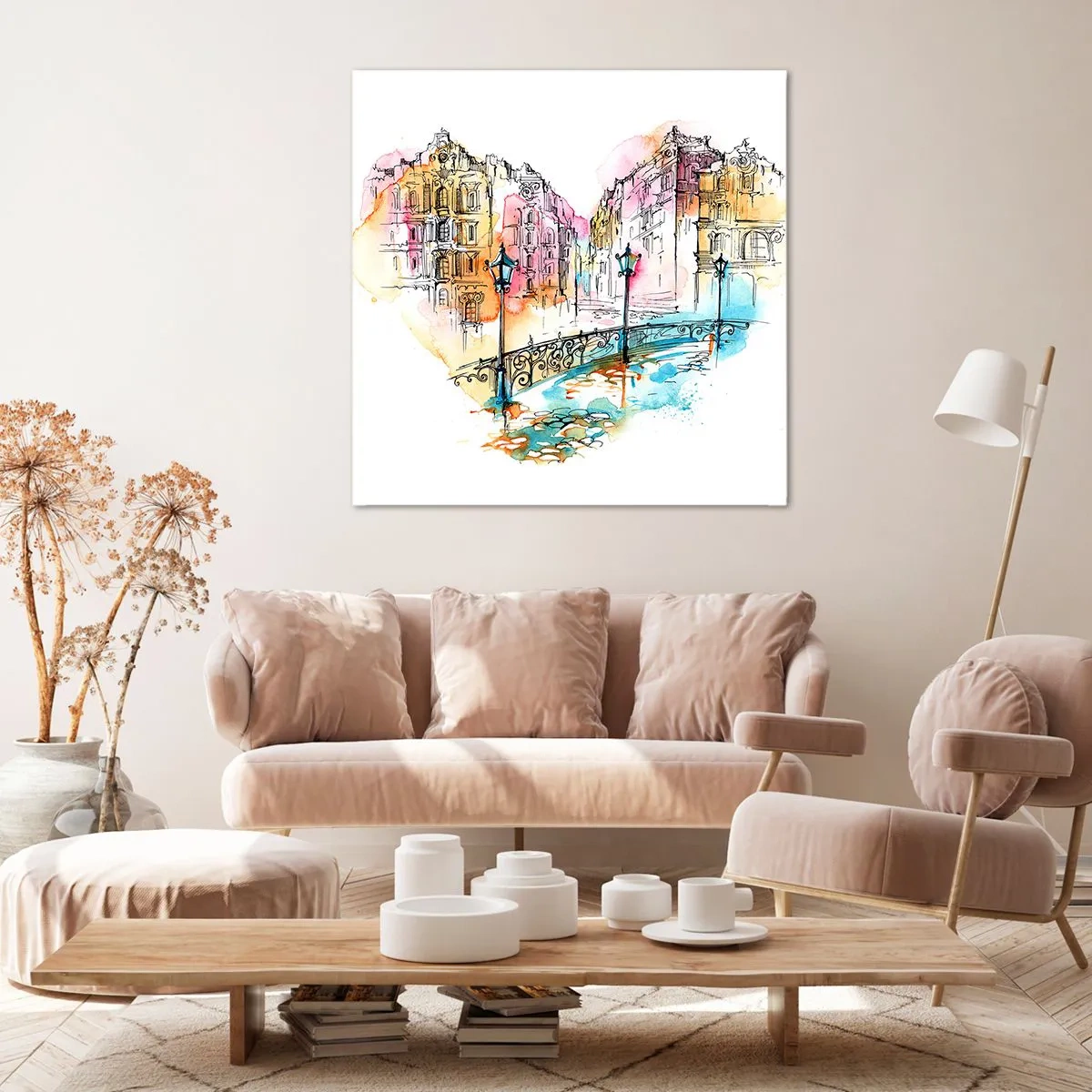 Quadro su tela - Stampe su Tela - Il cuore della città - 30x30 cm