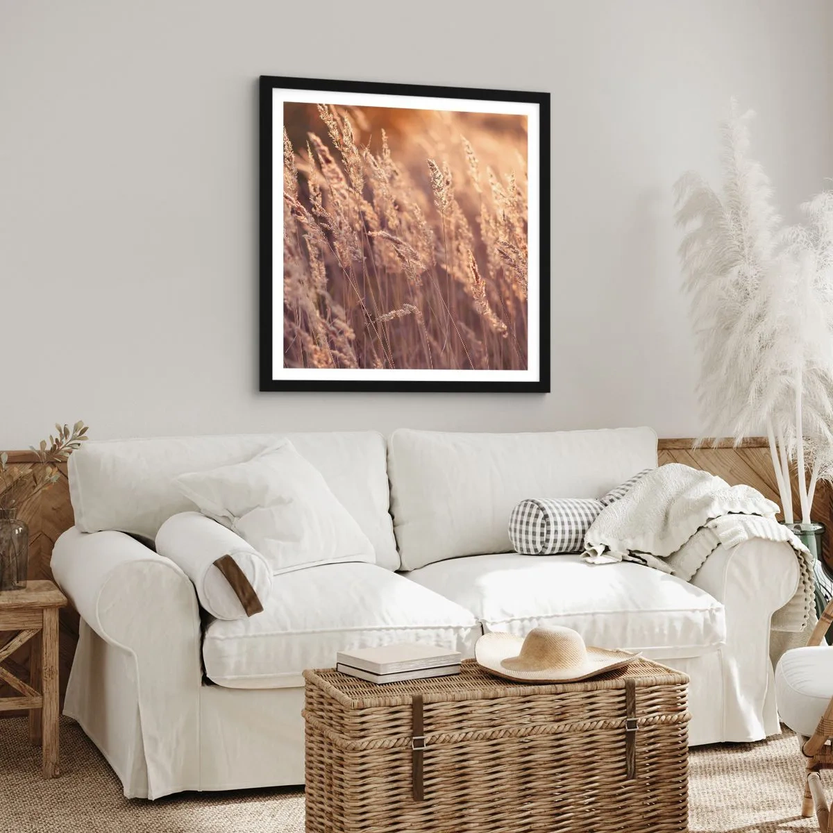 Poster in cornice nera - Pronti a salutare l'autunno - 50x50 cm