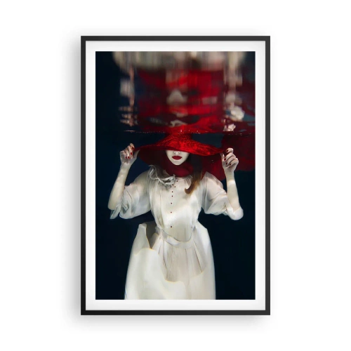 Poster in cornice nera - Donnagatto - 61x91 cm