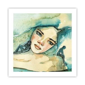 Poster - Am I blue? - 50x50 cm