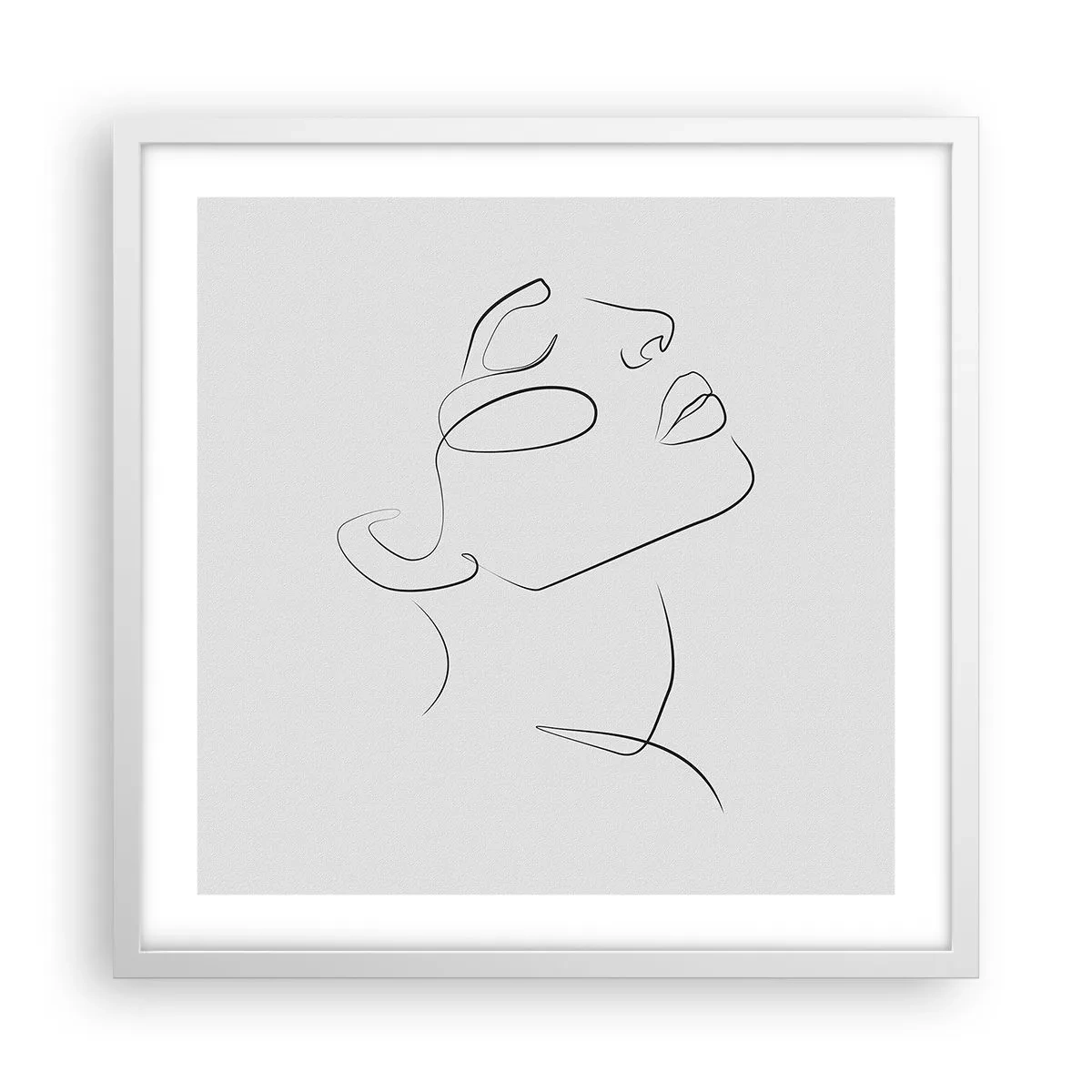 Poster in cornice bianca - I meandri dei sogni - 50x50 cm