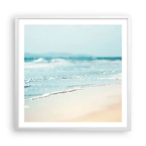 Poster in cornice bianca - Calore e rumore - 60x60 cm