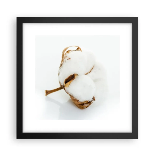 Poster in cornice nera - Naturalmente morbido - 30x30 cm