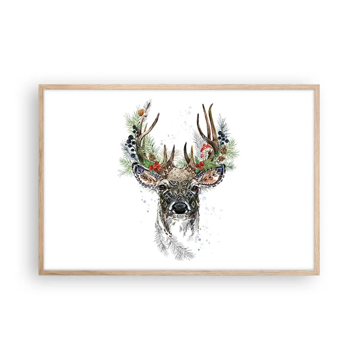 Poster in cornice rovere chiaro - Nell'abito della festa - 91x61 cm