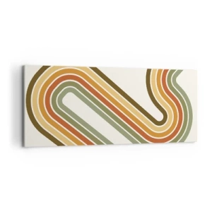 Quadro su tela - Stampe su Tela - Zig zag fino alla meta - 100x40 cm